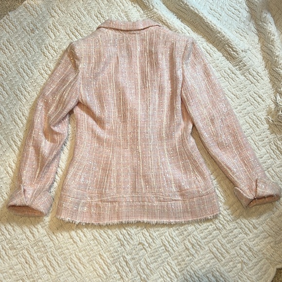 Veronik Alexandre Couture Pink Sequined Double Breasted Jacket - Picture 3 of 9